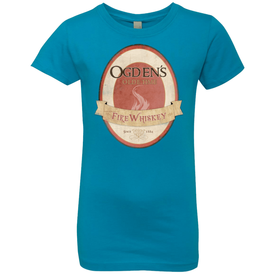 T-Shirts Turquoise / YXS Ogdens Fire Whiskey Girls Premium T-Shirt