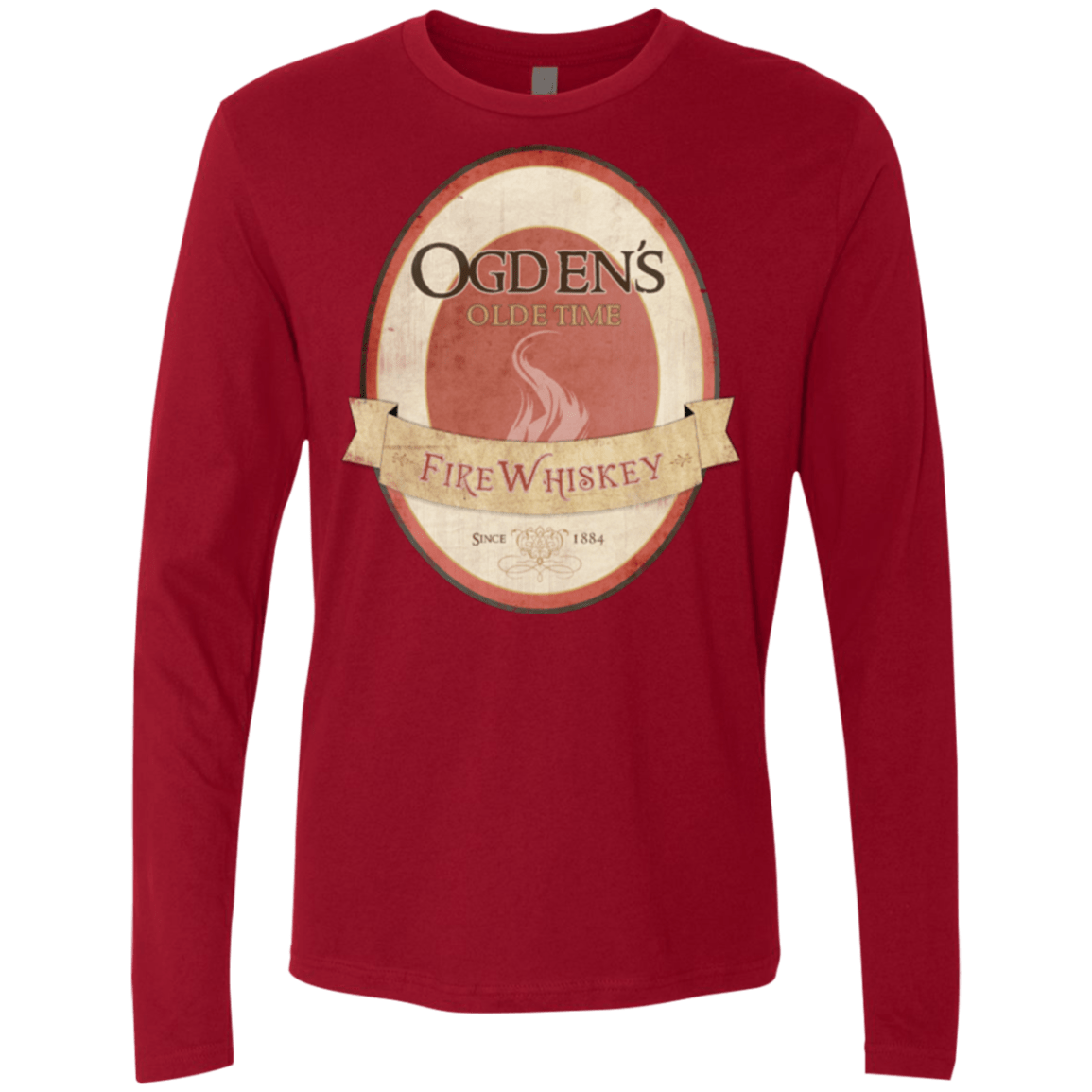 Ogdens Fire Whiskey Men's Premium Long Sleeve