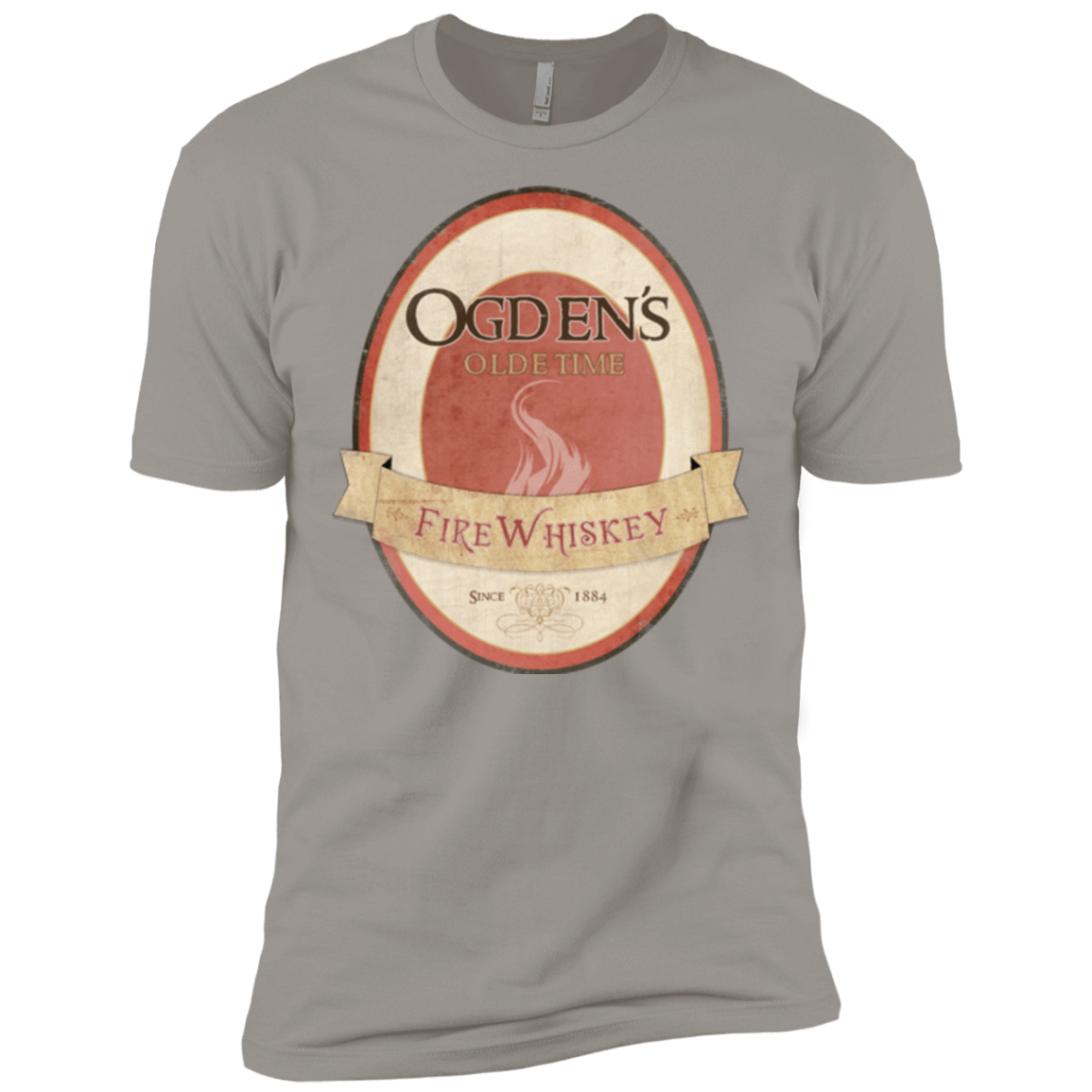 T-Shirts Light Grey / X-Small Ogdens Fire Whiskey Men's Premium T-Shirt