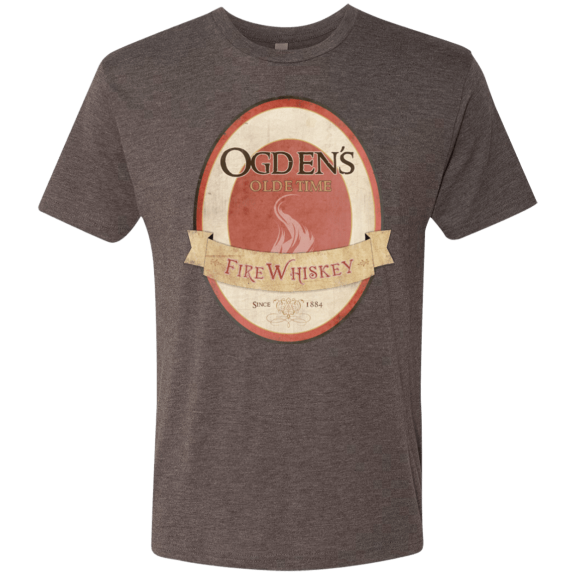 T-Shirts Macchiato / Small Ogdens Fire Whiskey Men's Triblend T-Shirt
