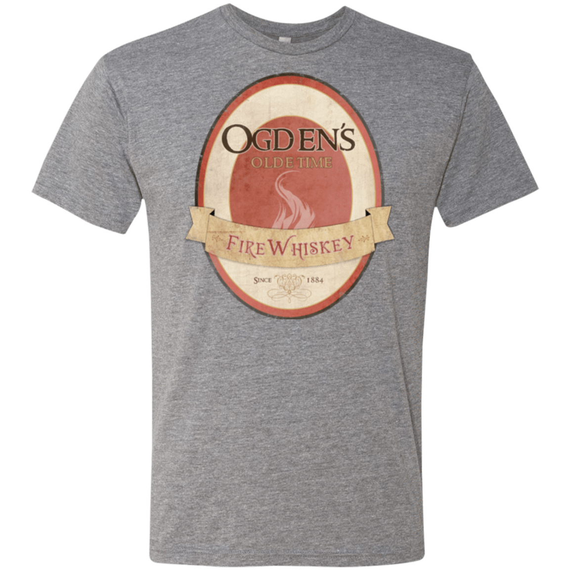 T-Shirts Premium Heather / Small Ogdens Fire Whiskey Men's Triblend T-Shirt