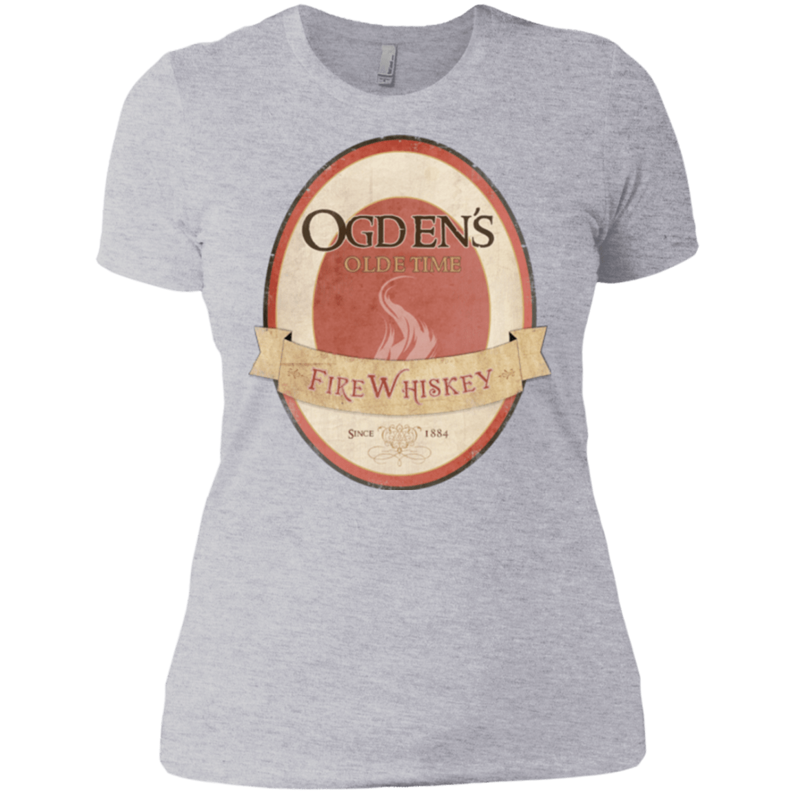 T-Shirts Heather Grey / X-Small Ogdens Fire Whiskey Women's Premium T-Shirt