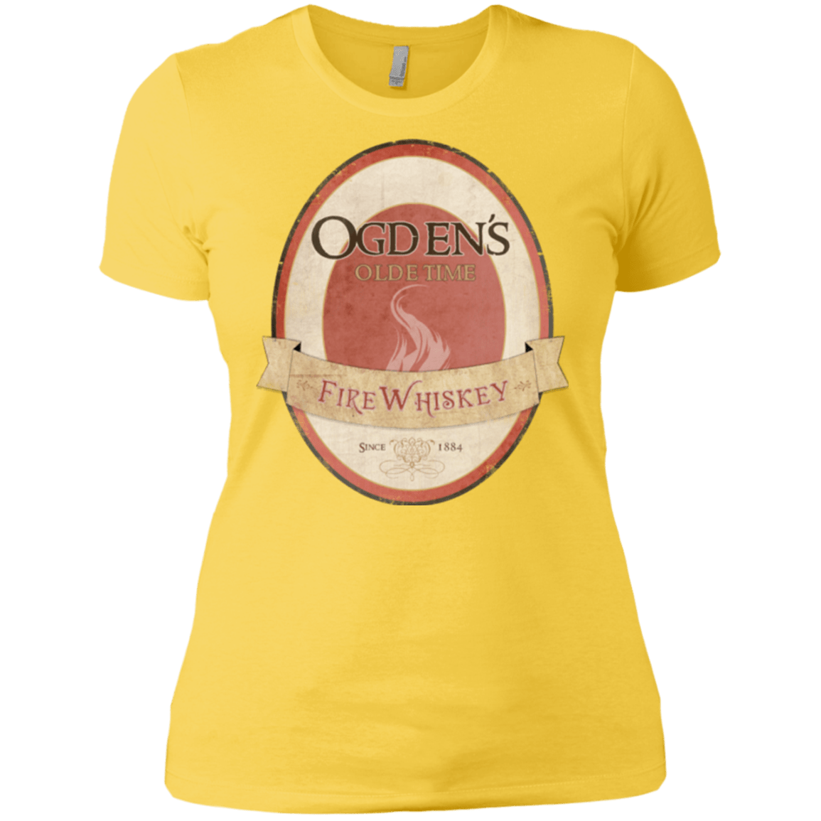 T-Shirts Vibrant Yellow / X-Small Ogdens Fire Whiskey Women's Premium T-Shirt