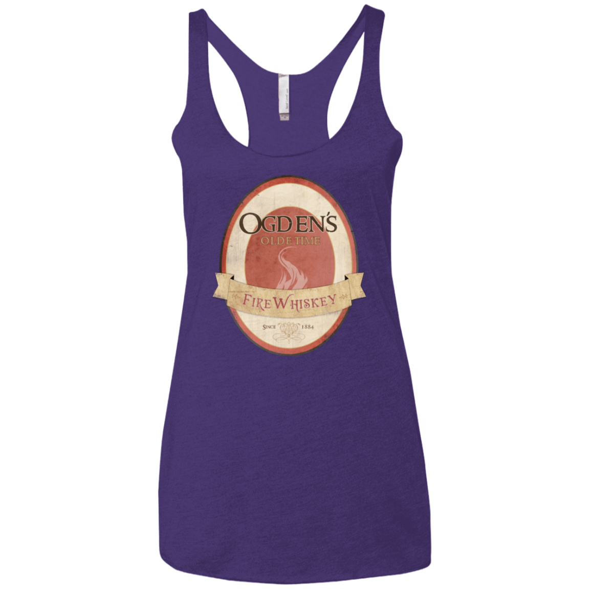 T-Shirts Purple / X-Small Ogdens Fire Whiskey Women's Triblend Racerback Tank