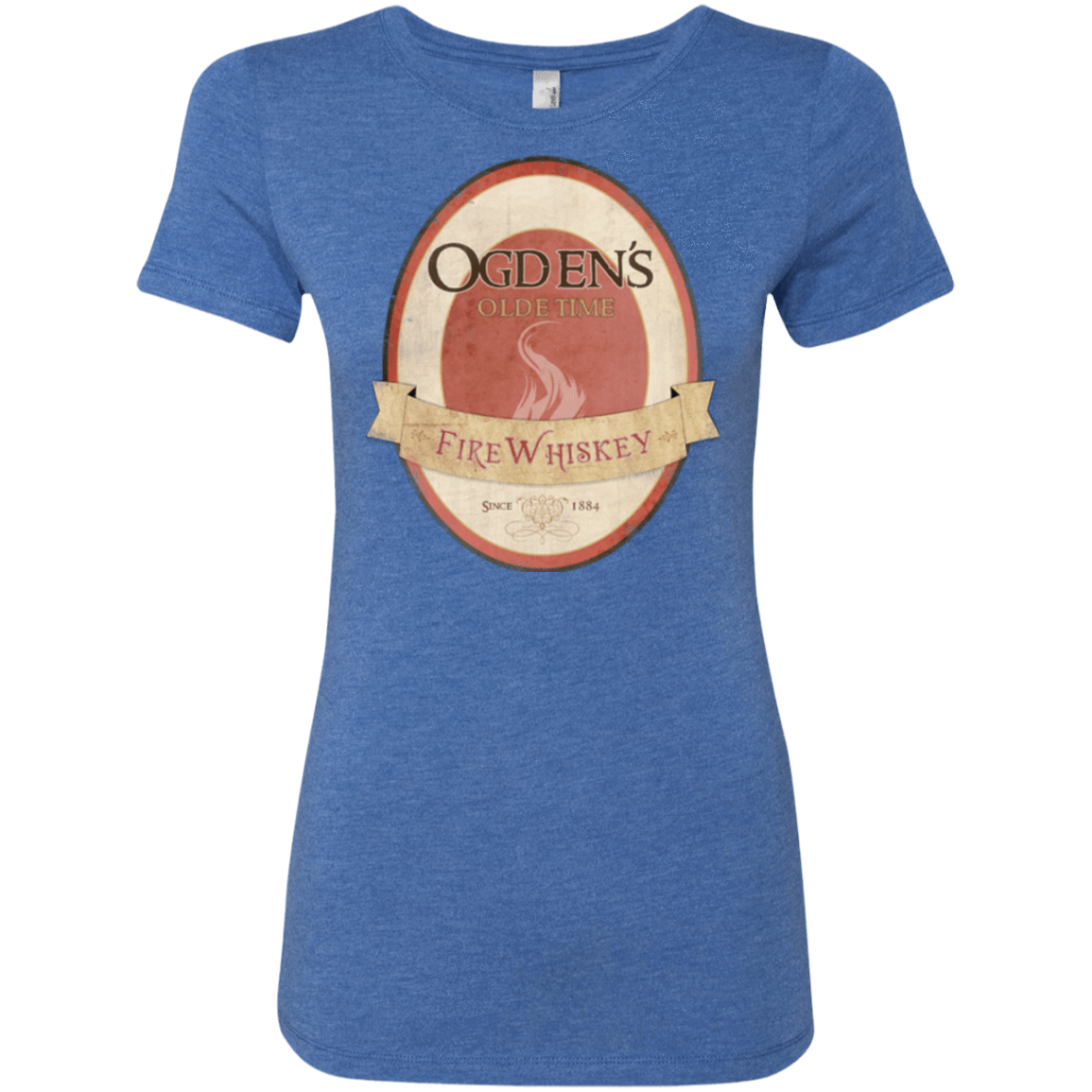 T-Shirts Vintage Royal / Small Ogdens Fire Whiskey Women's Triblend T-Shirt