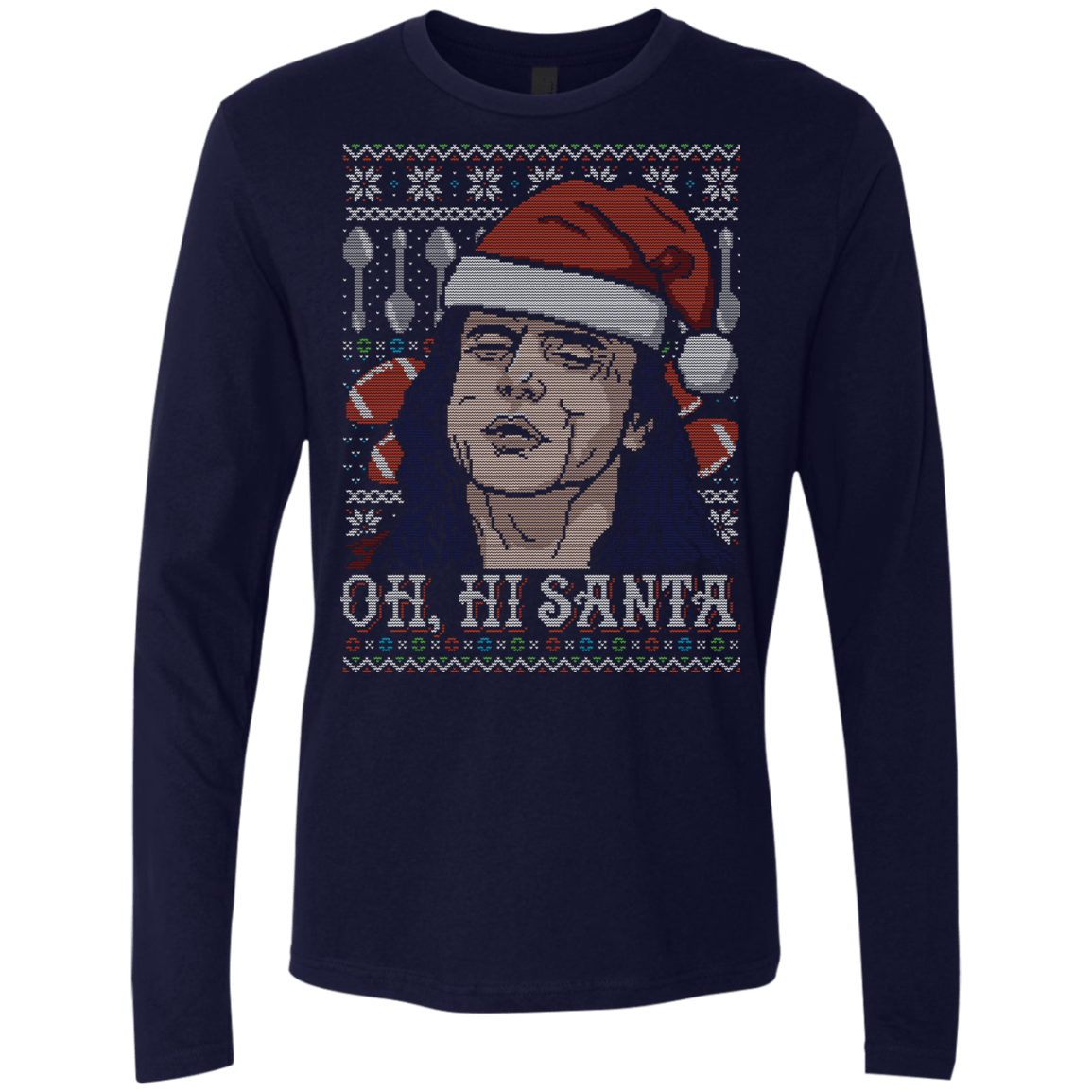 OH HI SANTA Men's Premium Long Sleeve