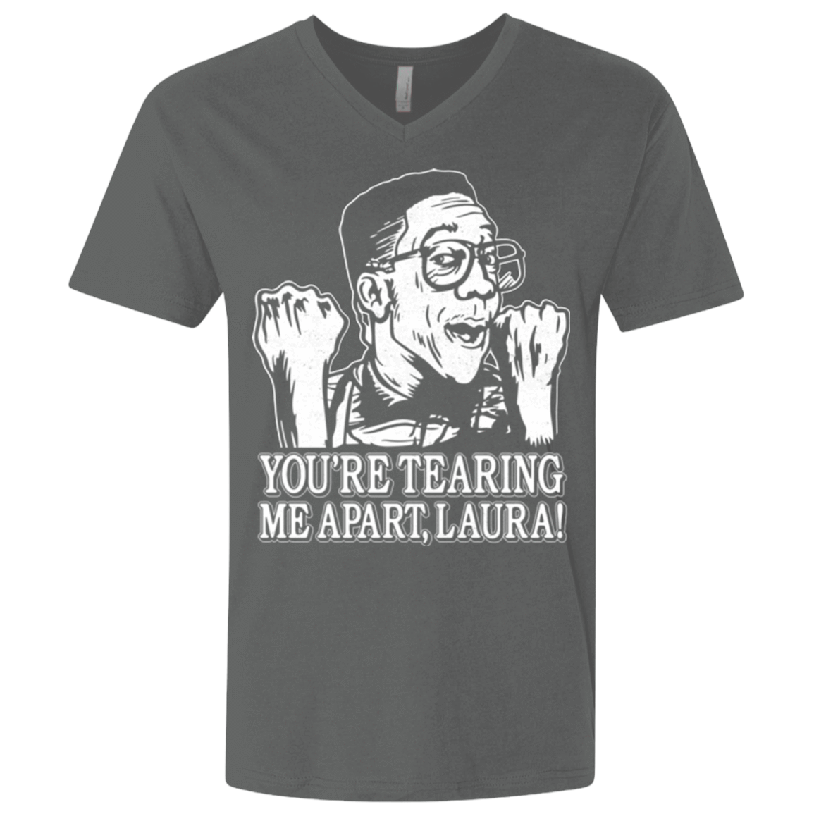 T-Shirts Heavy Metal / X-Small OH LAURA Men's Premium V-Neck