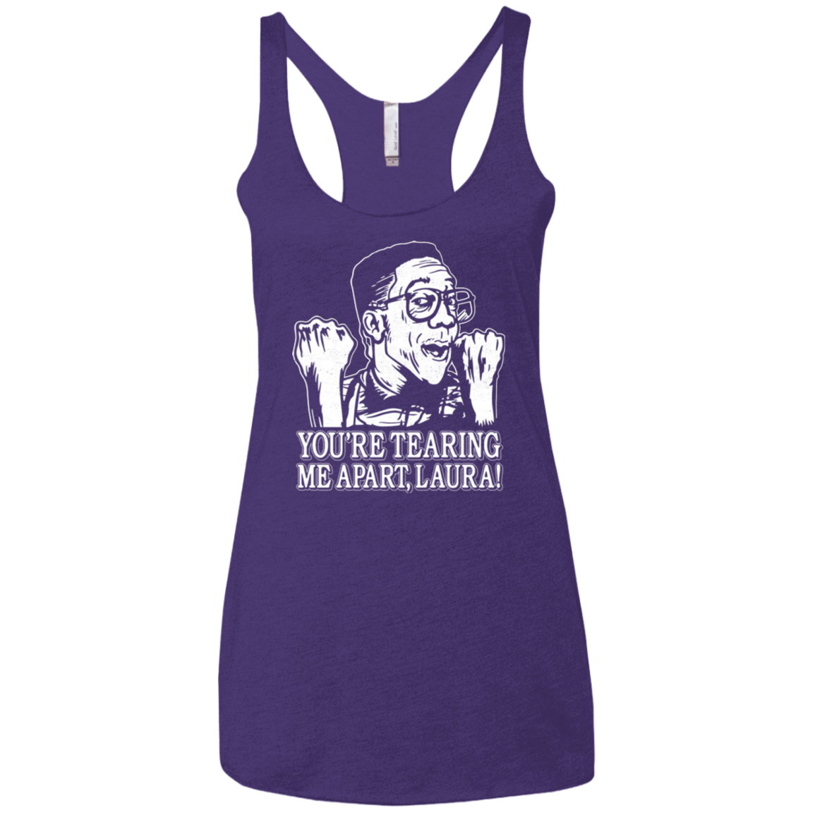 T-Shirts Purple Rush / X-Small OH LAURA Women's Triblend Racerback Tank
