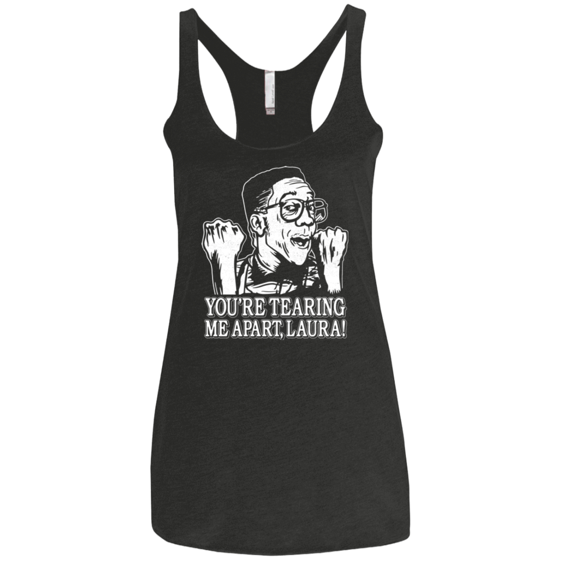 T-Shirts Vintage Black / X-Small OH LAURA Women's Triblend Racerback Tank