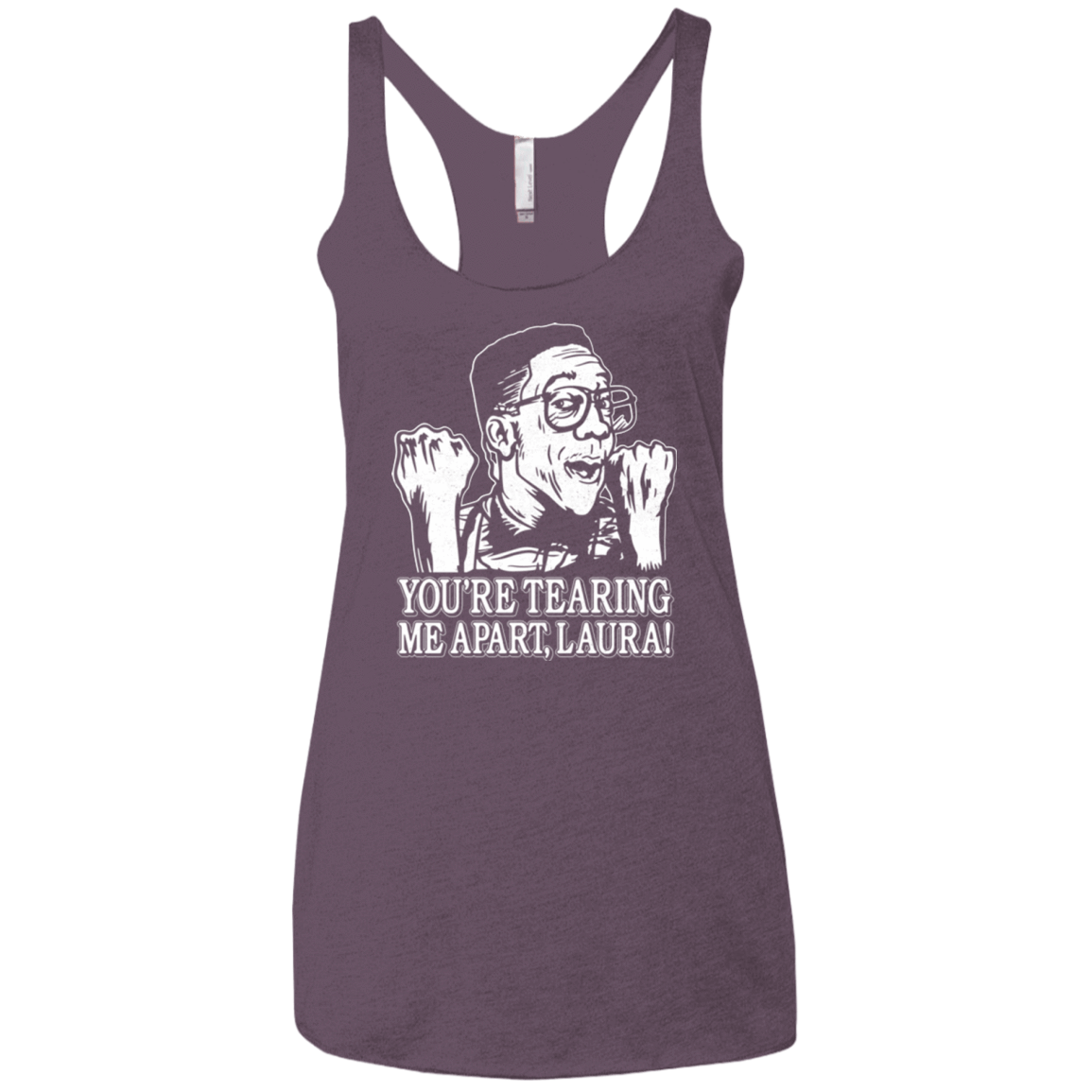 T-Shirts Vintage Purple / X-Small OH LAURA Women's Triblend Racerback Tank