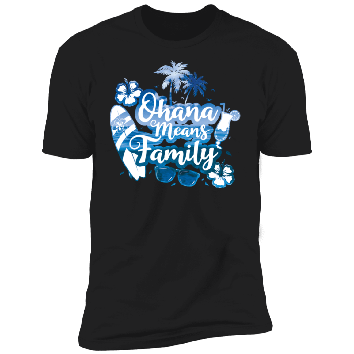 T-Shirts Black / S Ohana Means Family Men's Premium T-Shirt