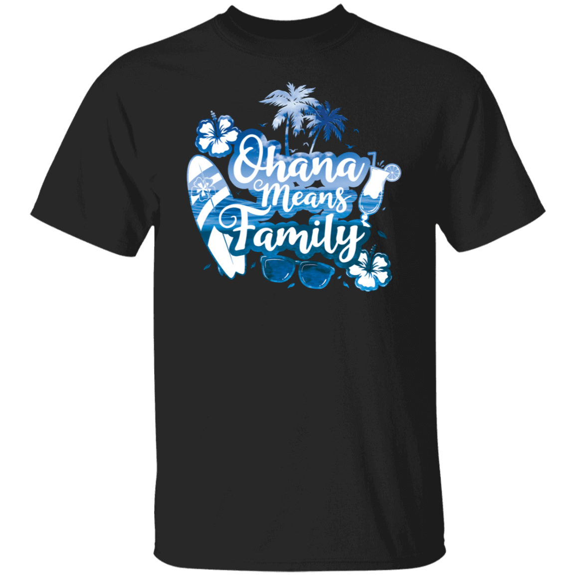 T-Shirts Black / S Ohana Means Family T-Shirt