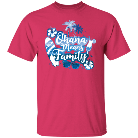 T-Shirts Heliconia / S Ohana Means Family T-Shirt