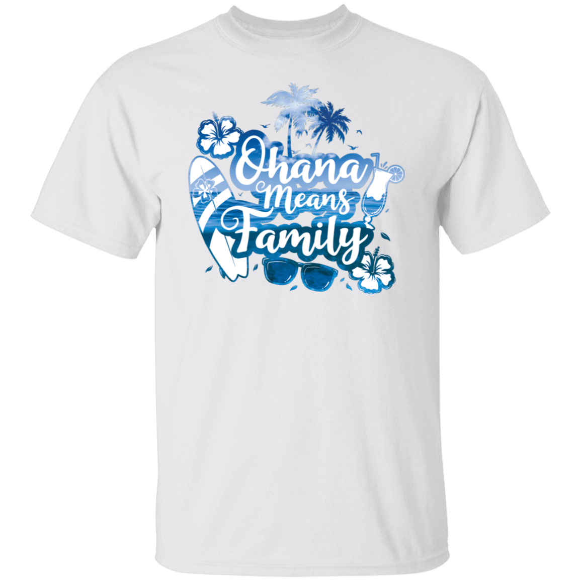 T-Shirts White / S Ohana Means Family T-Shirt