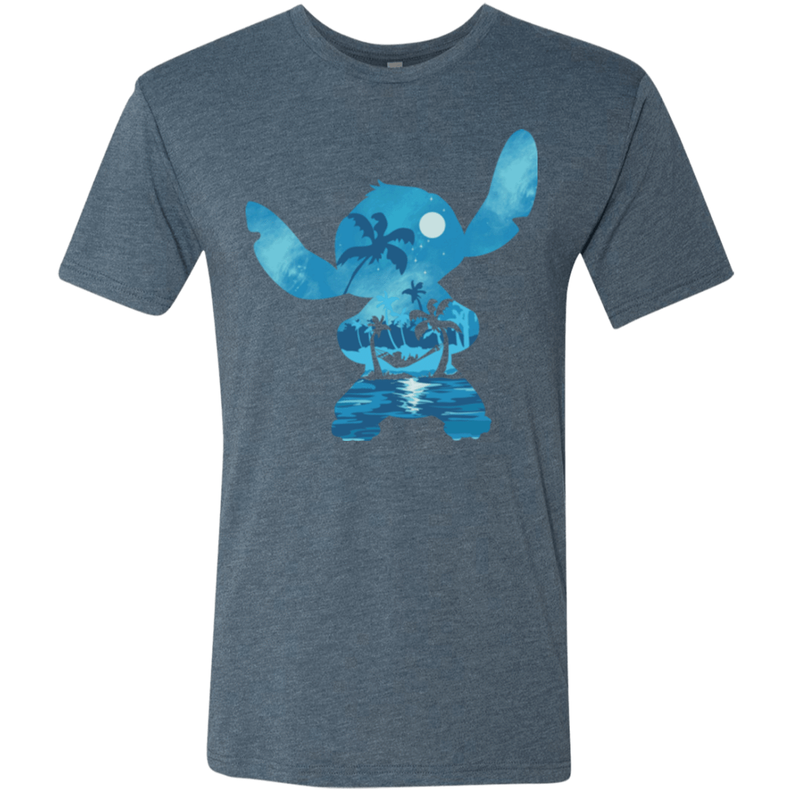 T-Shirts Indigo / S Ohana Portrait Men's Triblend T-Shirt