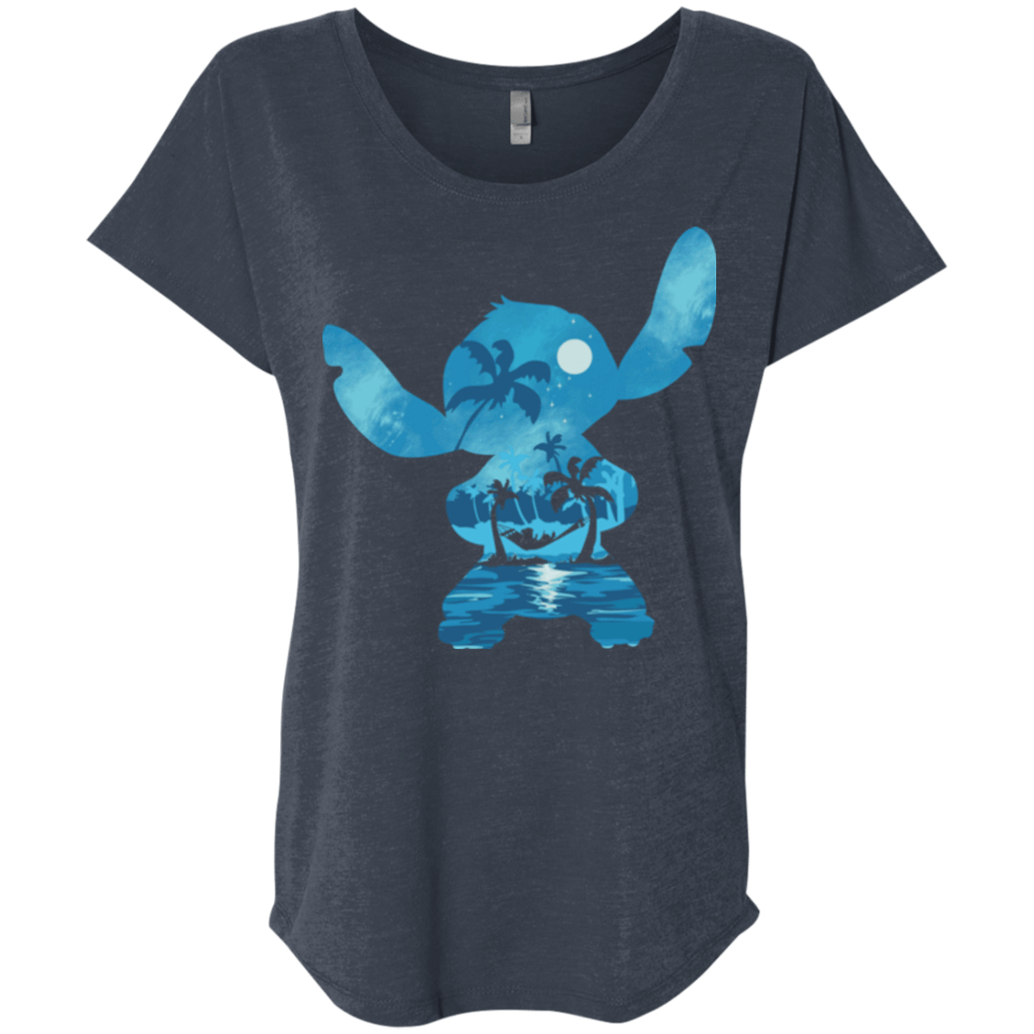 T-Shirts Vintage Navy / X-Small Ohana Portrait Triblend Dolman Sleeve