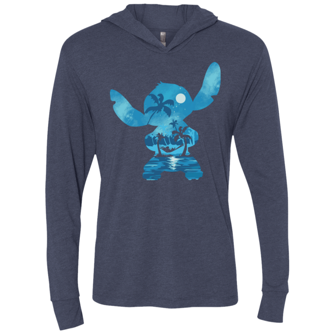 T-Shirts Vintage Navy / X-Small Ohana Portrait Triblend Long Sleeve Hoodie Tee