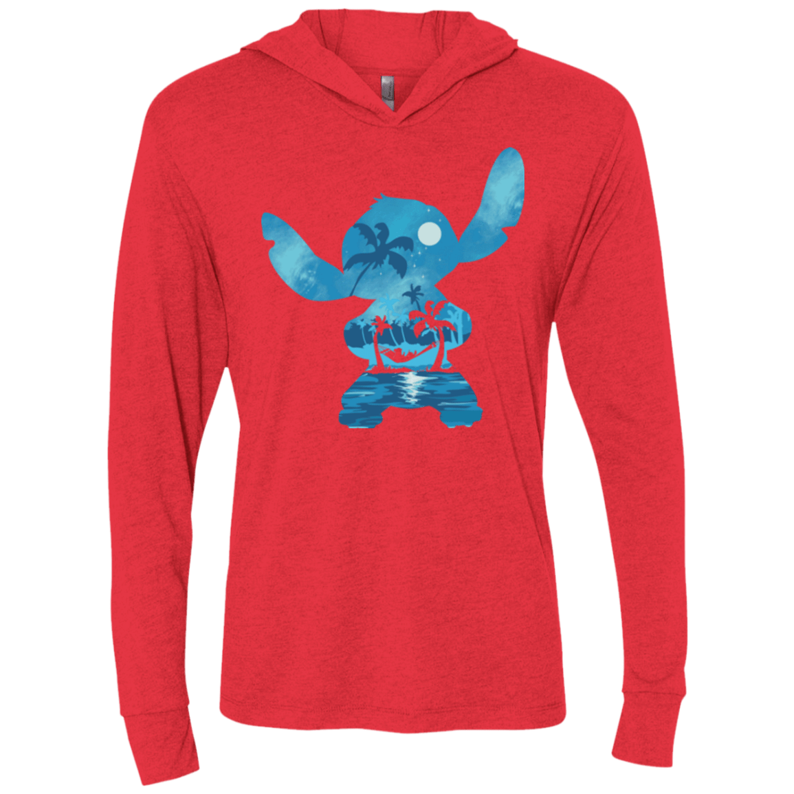 T-Shirts Vintage Red / X-Small Ohana Portrait Triblend Long Sleeve Hoodie Tee