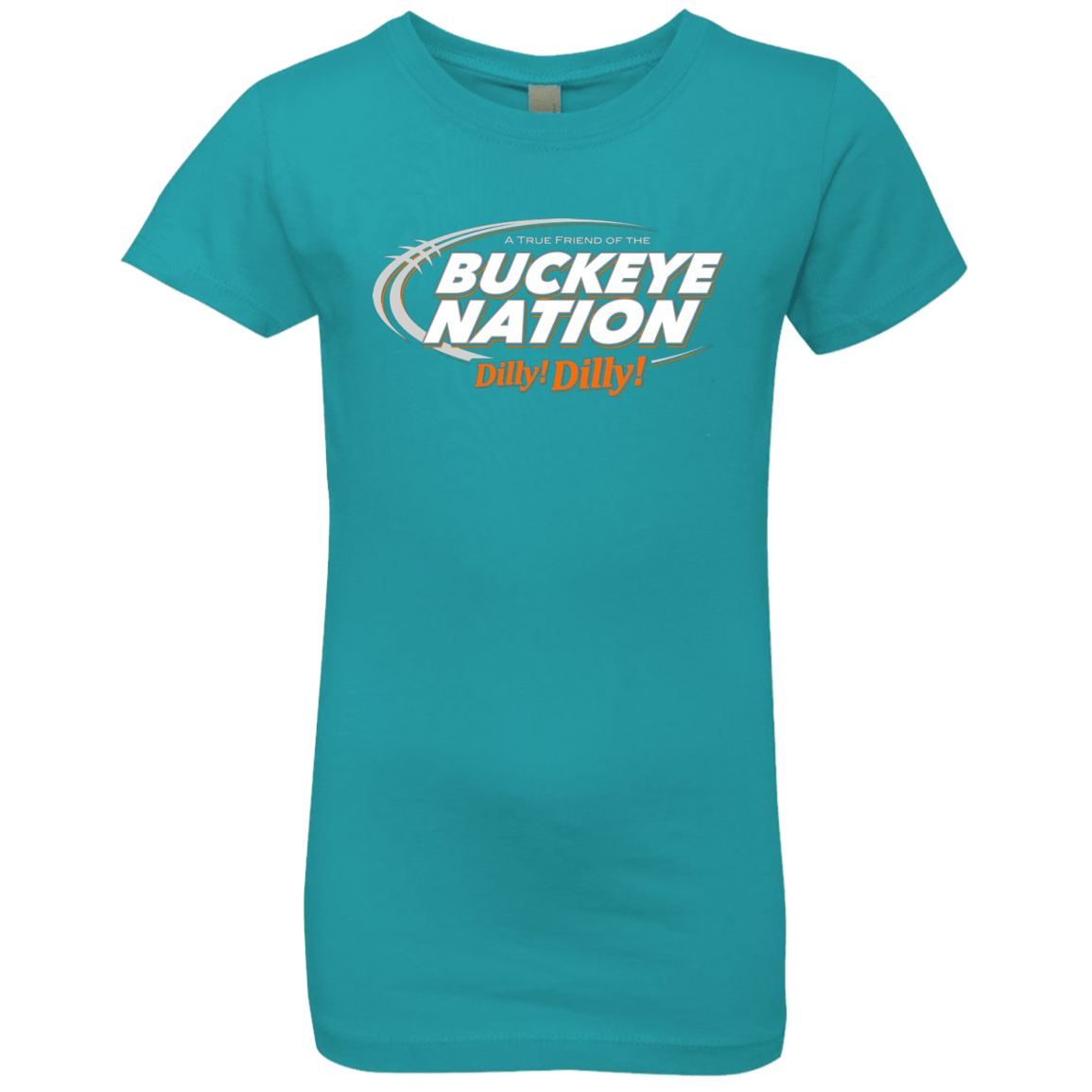 T-Shirts Tahiti Blue / YXS Ohio State Dilly Dilly Girls Premium T-Shirt