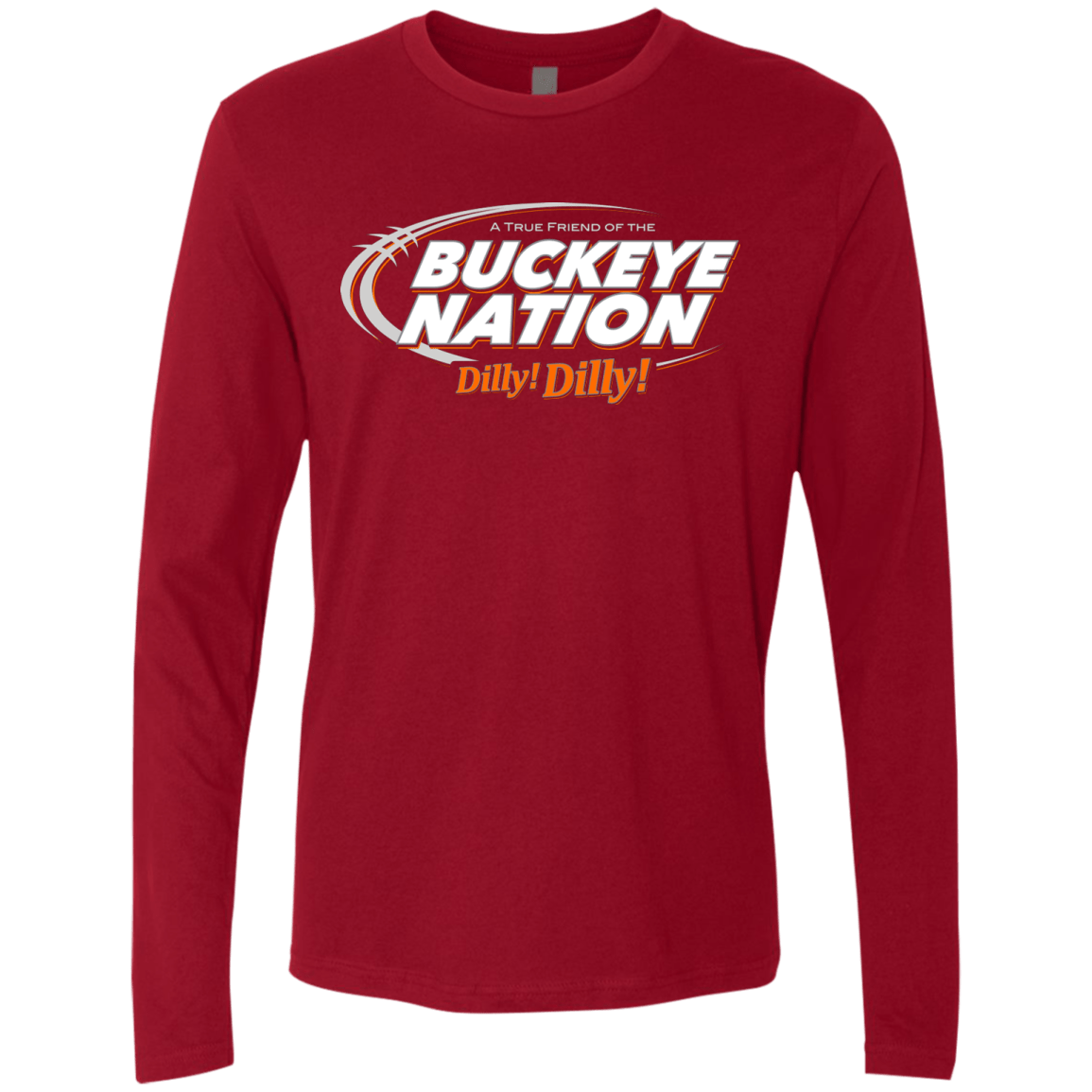 T-Shirts Cardinal / Small Ohio State Dilly Dilly Men's Premium Long Sleeve