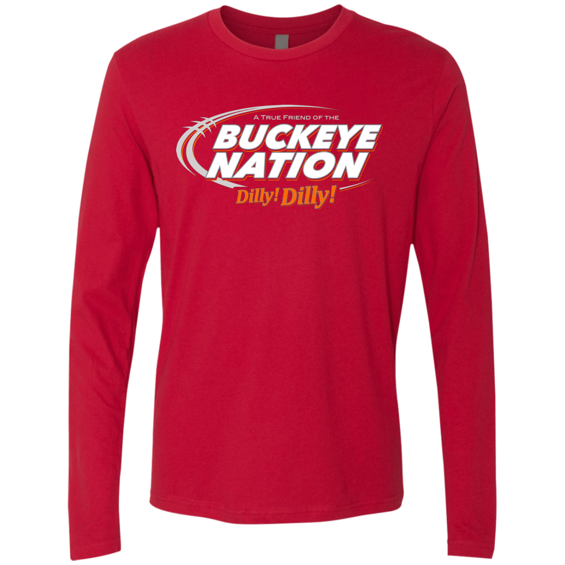 T-Shirts Red / Small Ohio State Dilly Dilly Men's Premium Long Sleeve