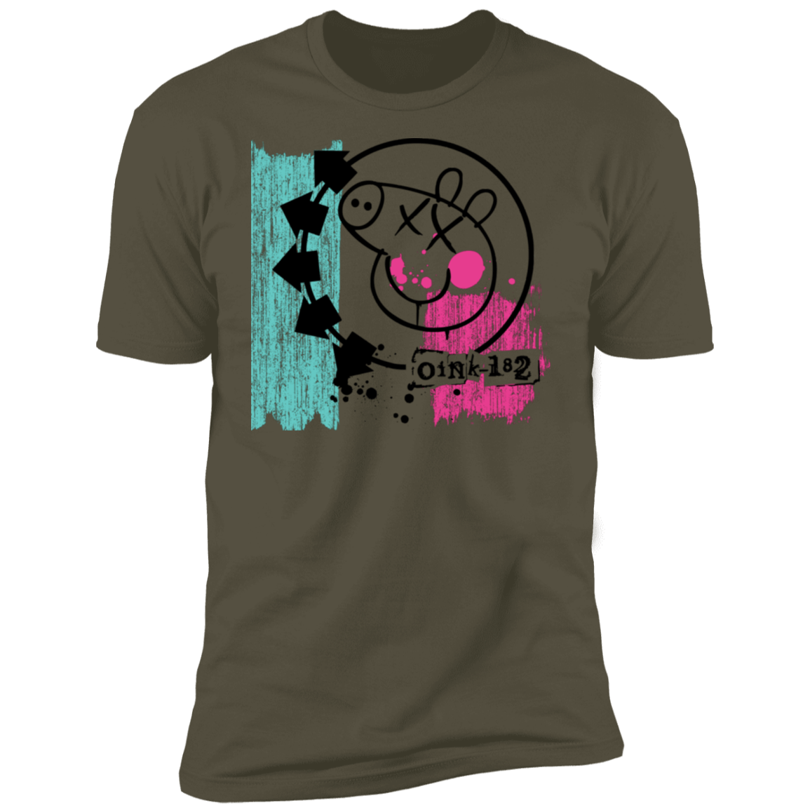 T-Shirts Military Green / S Oink 182 Men's Premium T-Shirt