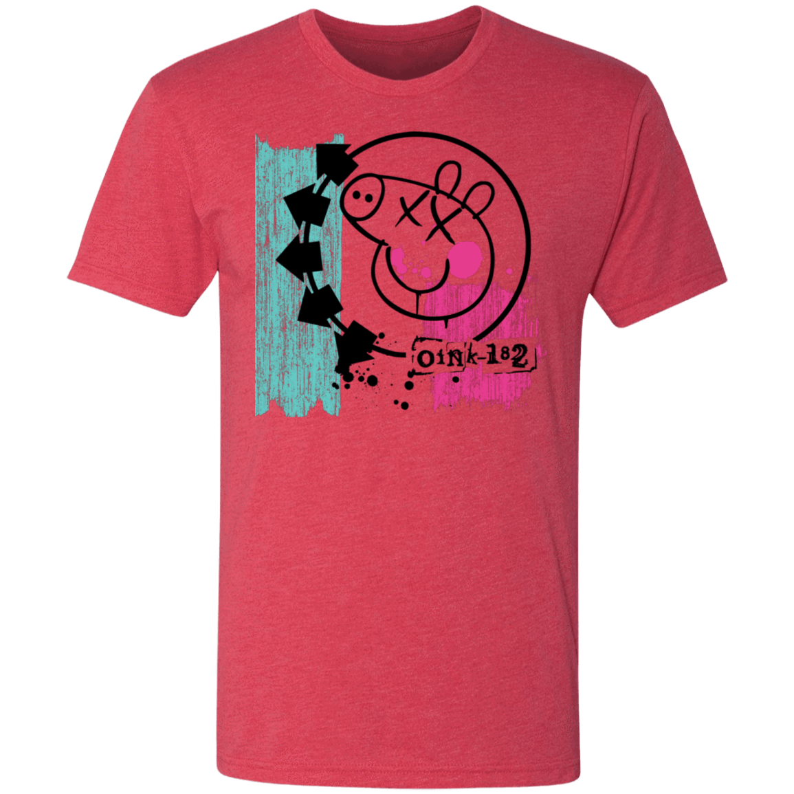 T-Shirts Vintage Red / S Oink 182 Men's Triblend T-Shirt
