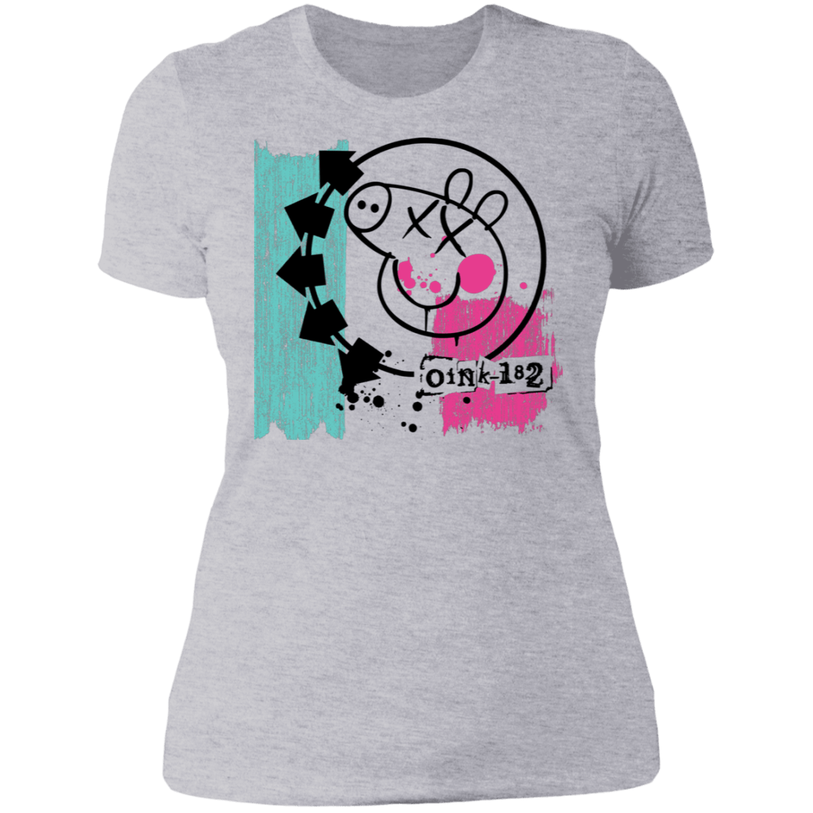 T-Shirts Heather Grey / S Oink 182 Women's Premium T-Shirt