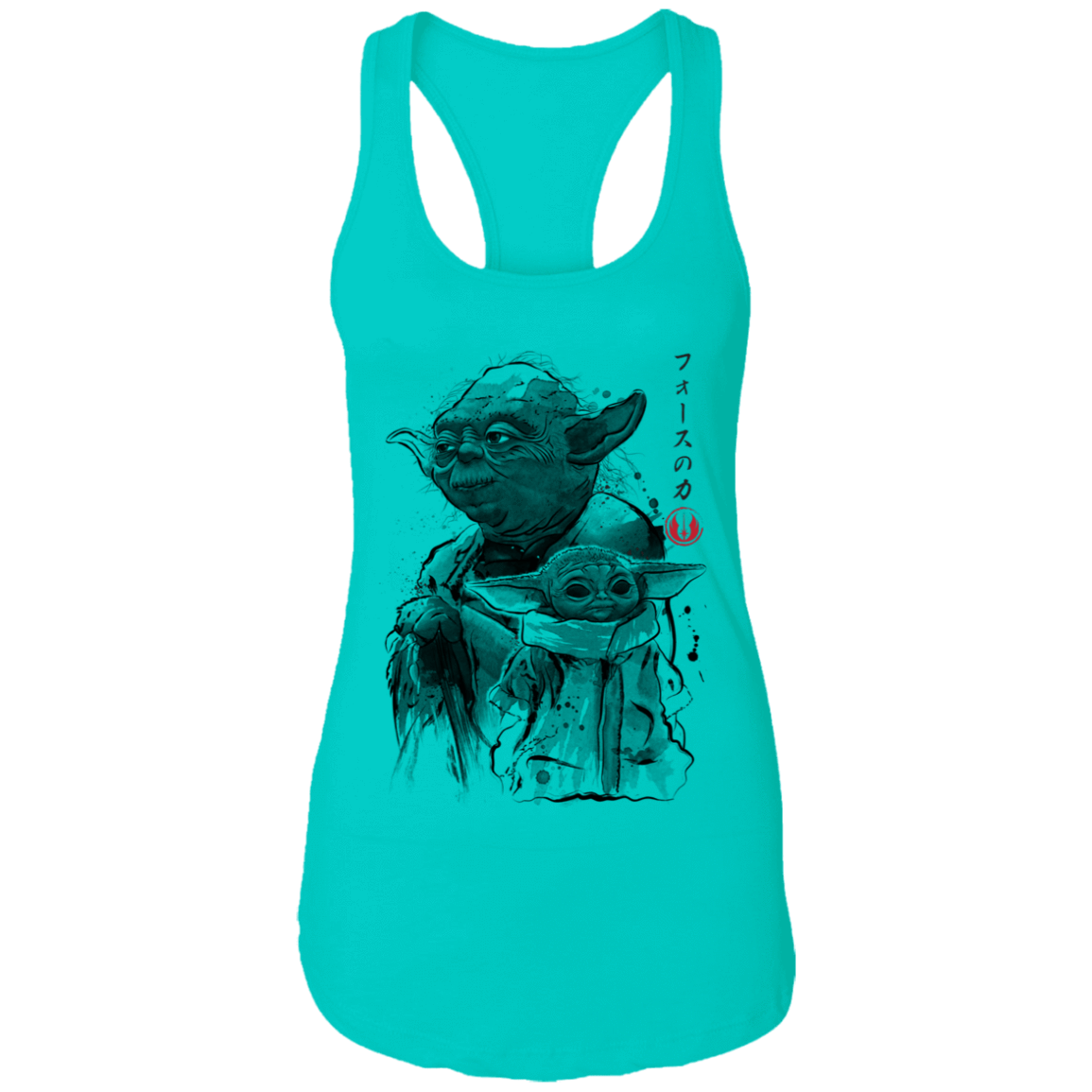 T-Shirts Tahiti Blue / X-Small Old and Young Women's Premium Racerback Tank