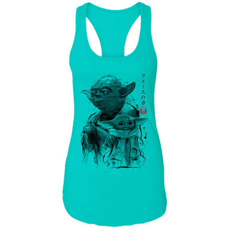 T-Shirts Tahiti Blue / X-Small Old and Young Women's Premium Racerback Tank