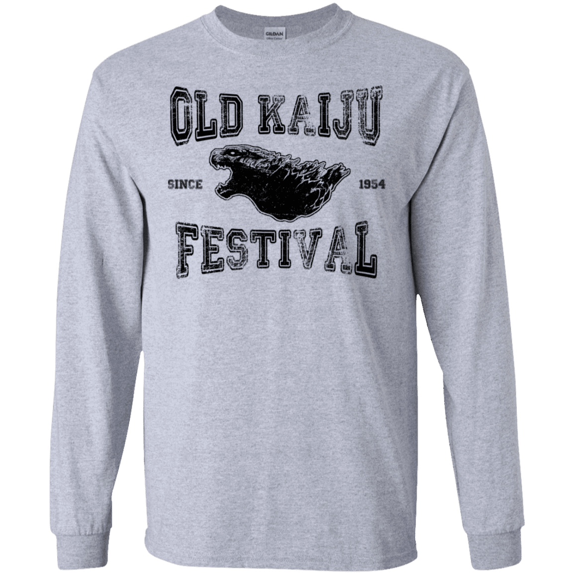 T-Shirts Sport Grey / S Old Kaiju Festival Men's Long Sleeve T-Shirt