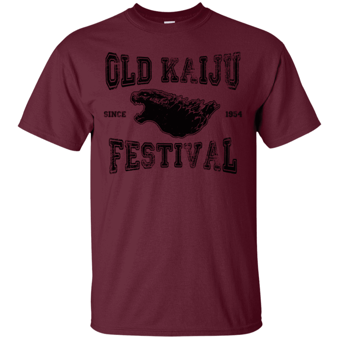 T-Shirts Maroon / S Old Kaiju Festival T-Shirt