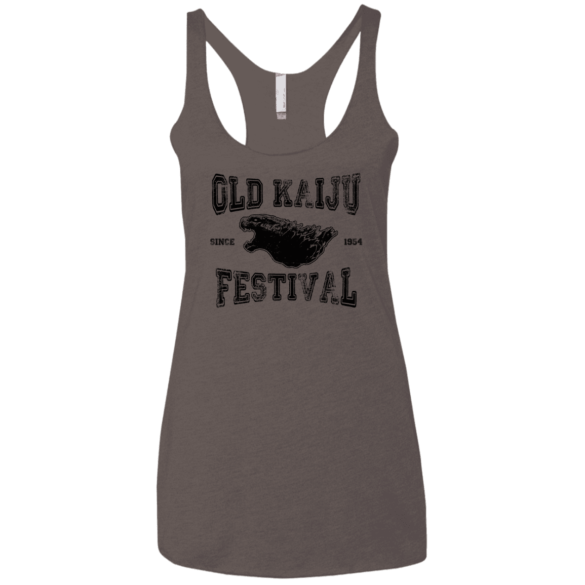 T-Shirts Macchiato / X-Small Old Kaiju Festival Women's Triblend Racerback Tank