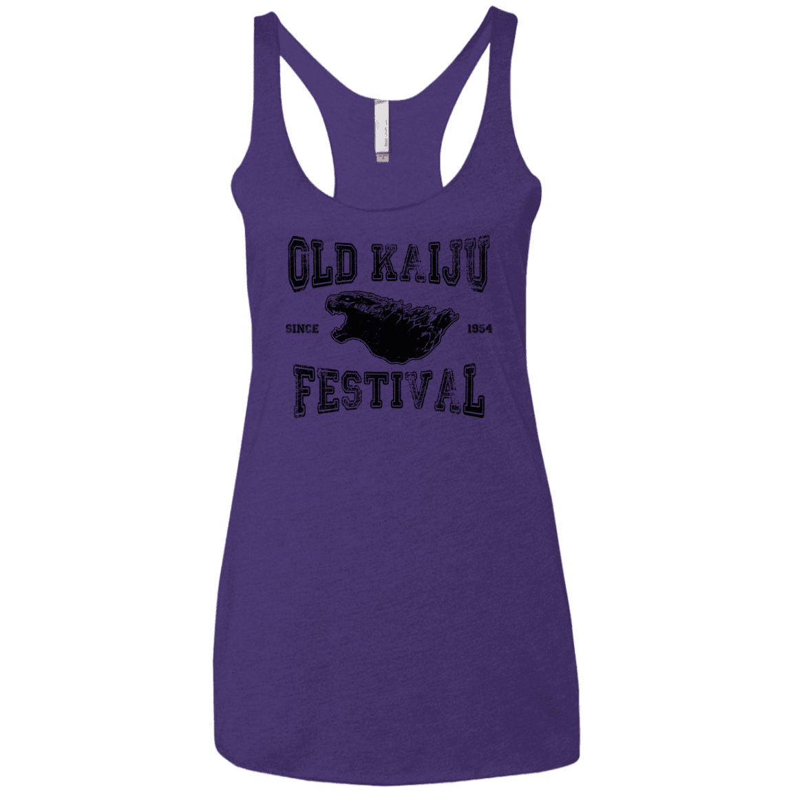 T-Shirts Purple Rush / X-Small Old Kaiju Festival Women's Triblend Racerback Tank