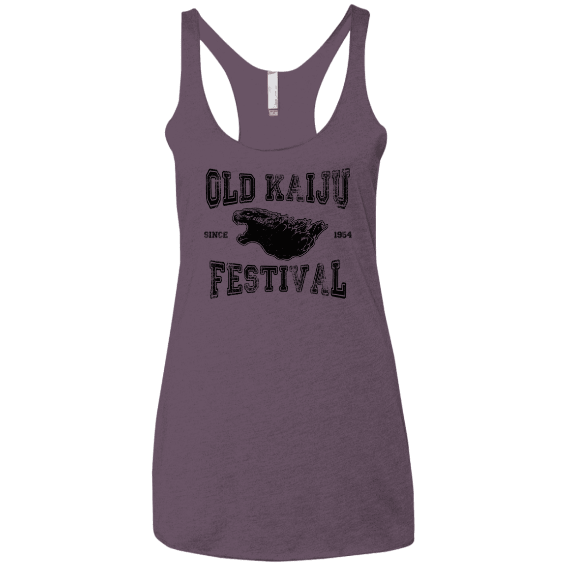 T-Shirts Vintage Purple / X-Small Old Kaiju Festival Women's Triblend Racerback Tank