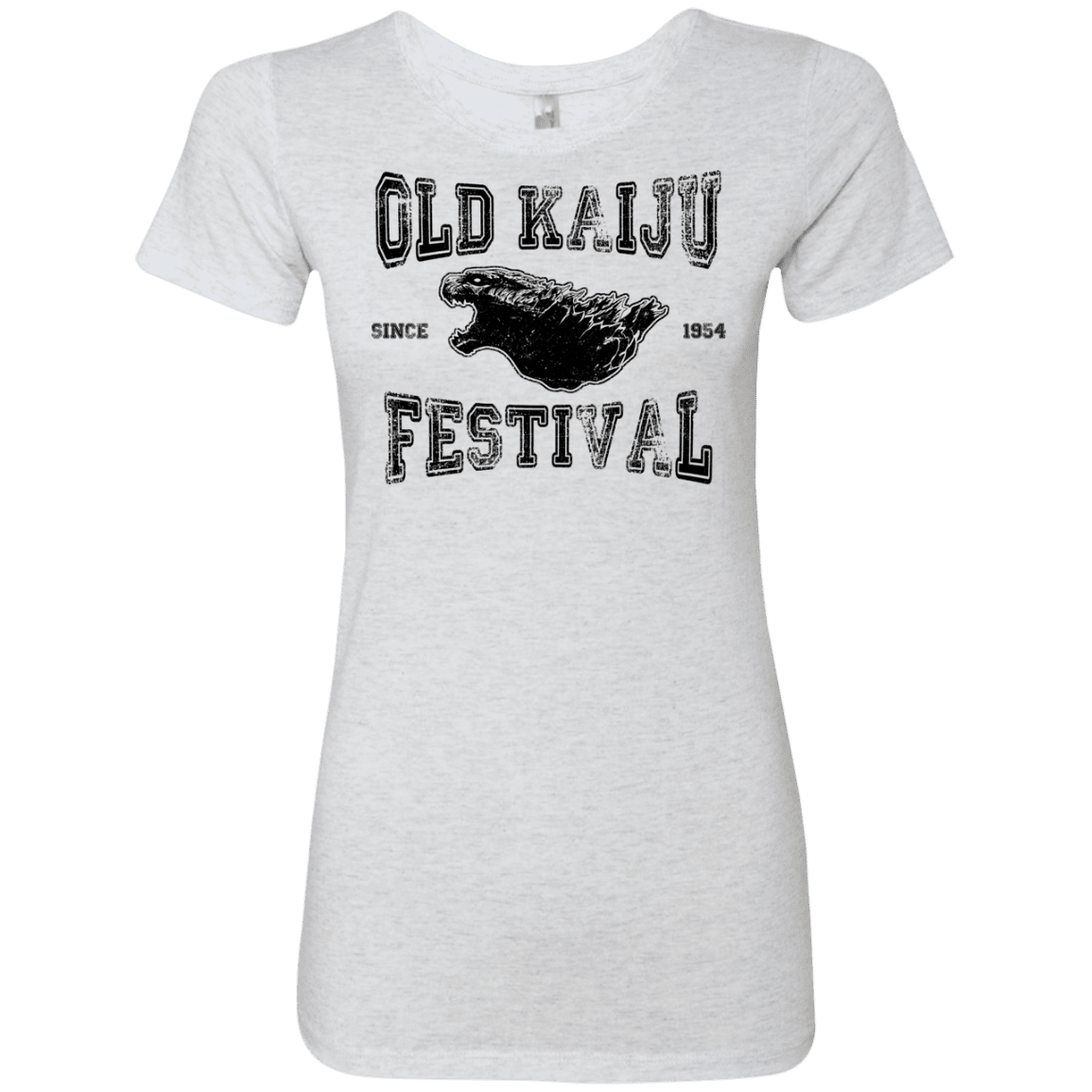 T-Shirts Heather White / S Old Kaiju Festival Women's Triblend T-Shirt