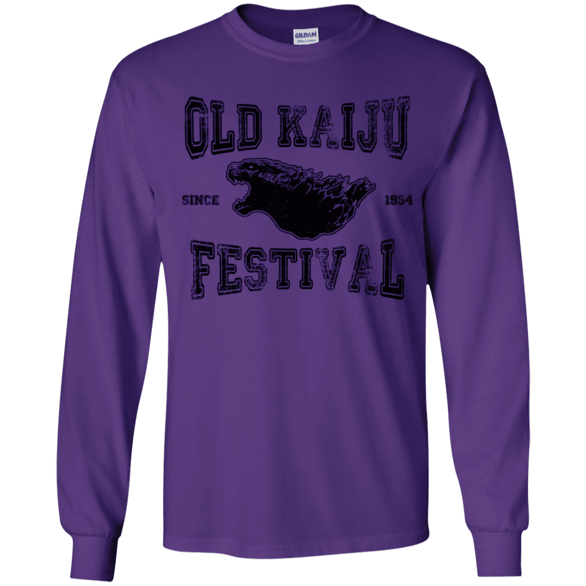 T-Shirts Purple / YS Old Kaiju Festival Youth Long Sleeve T-Shirt