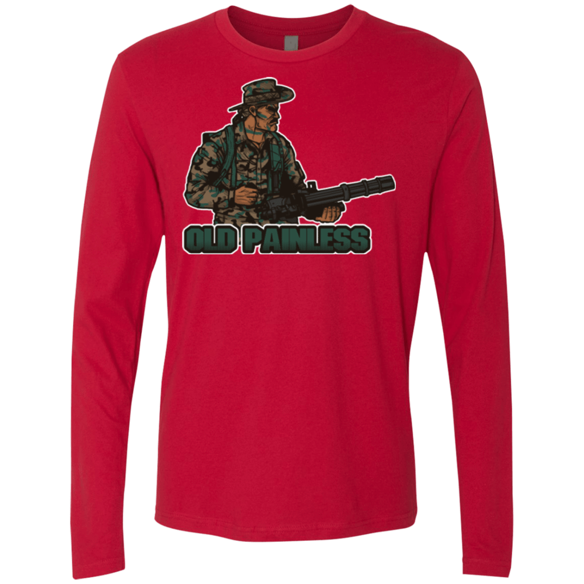 T-Shirts Red / Small Old Painless Men's Premium Long Sleeve