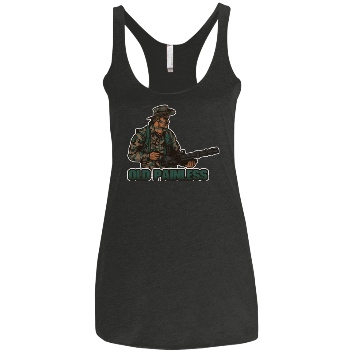 T-Shirts Vintage Black / X-Small Old Painless Women's Triblend Racerback Tank