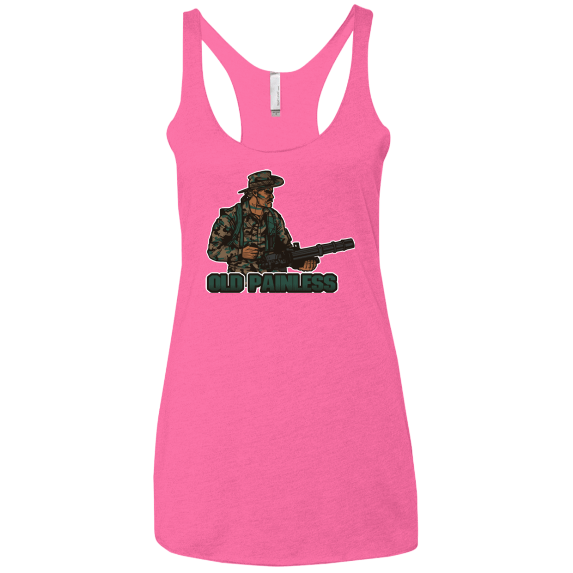 T-Shirts Vintage Pink / X-Small Old Painless Women's Triblend Racerback Tank
