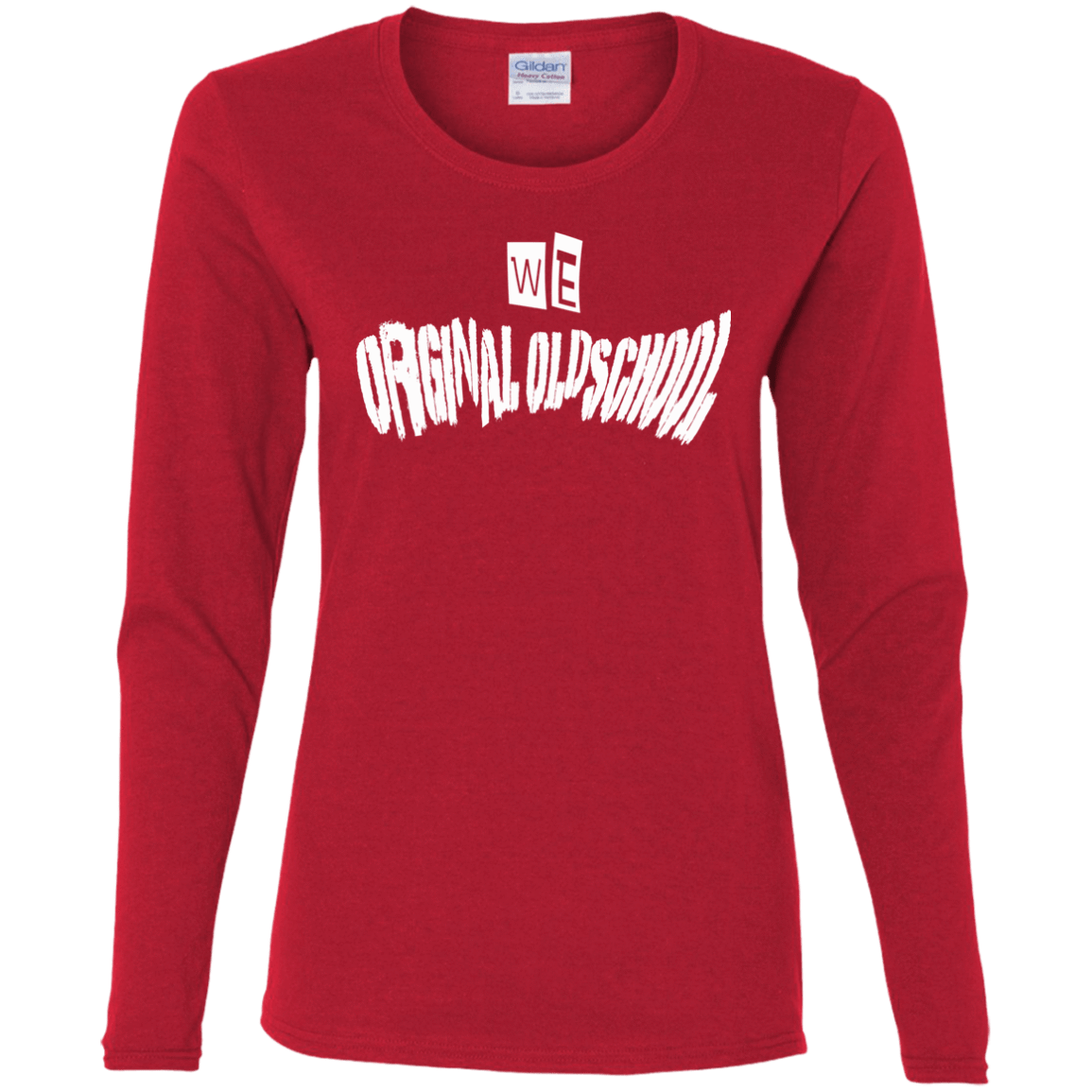 T-Shirts Red / S Oldschool Women's Long Sleeve T-Shirt