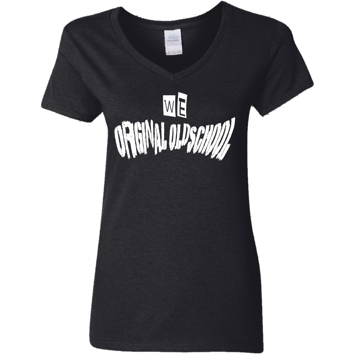 T-Shirts Black / S Oldschool Women's V-Neck T-Shirt