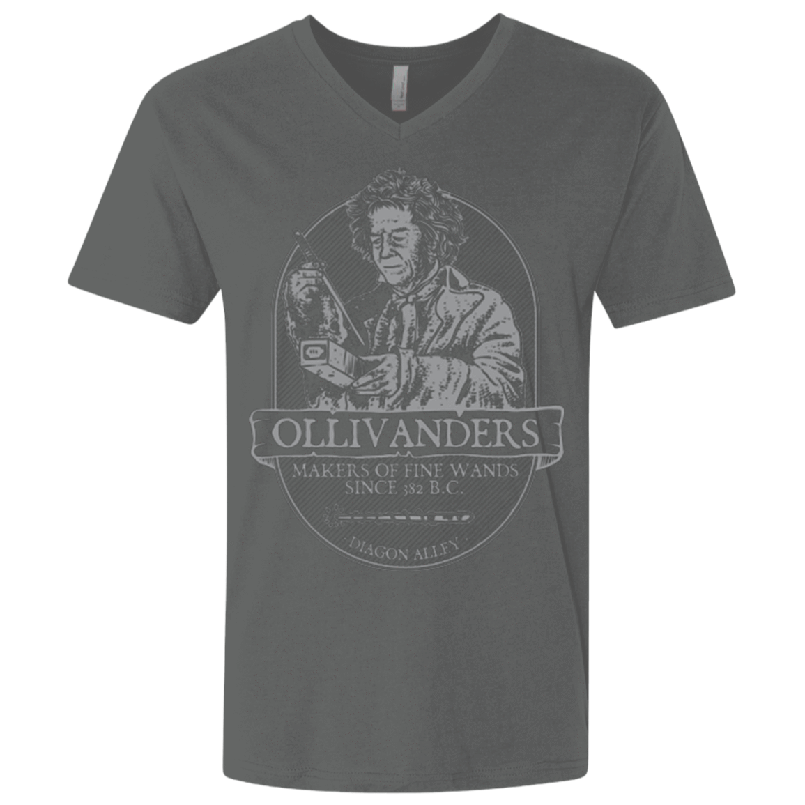 T-Shirts Heavy Metal / X-Small Ollivanders Fine Wands Men's Premium V-Neck