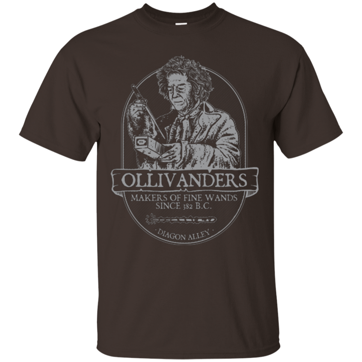 T-Shirts Dark Chocolate / Small Ollivanders Fine Wands T-Shirt