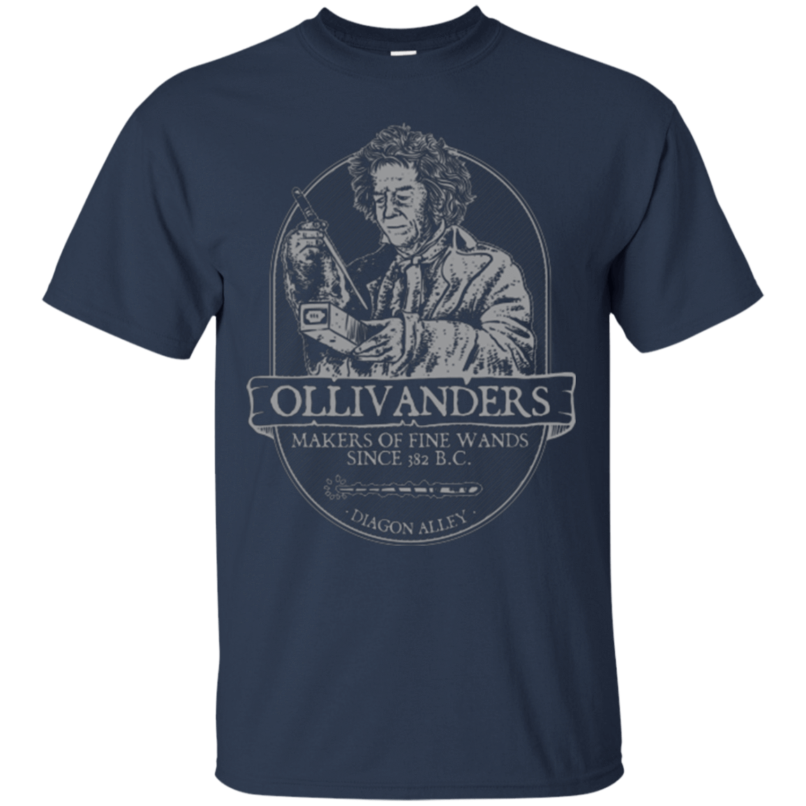 T-Shirts Navy / Small Ollivanders Fine Wands T-Shirt