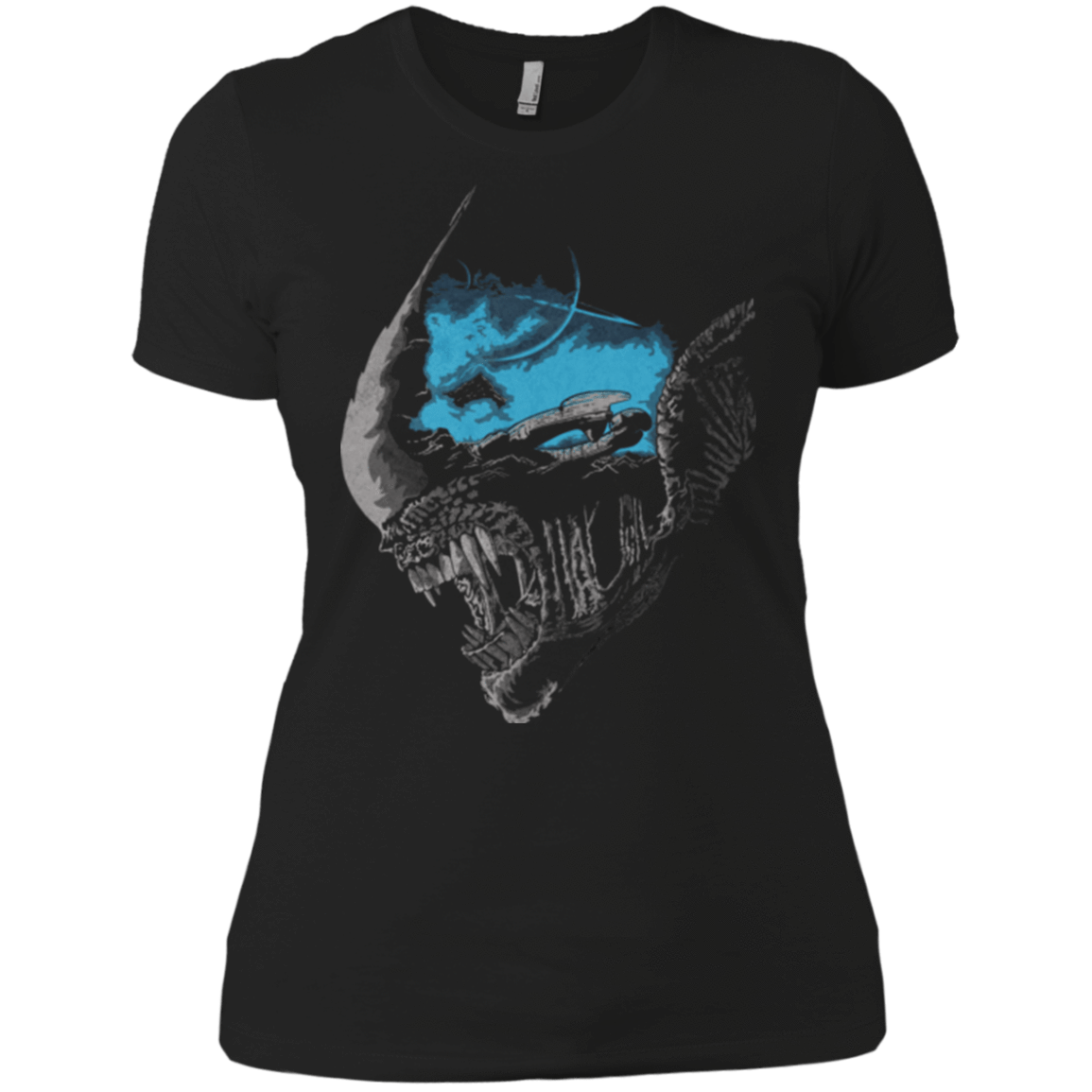 T-Shirts Black / X-Small On a Dark Moon Women's Premium T-Shirt