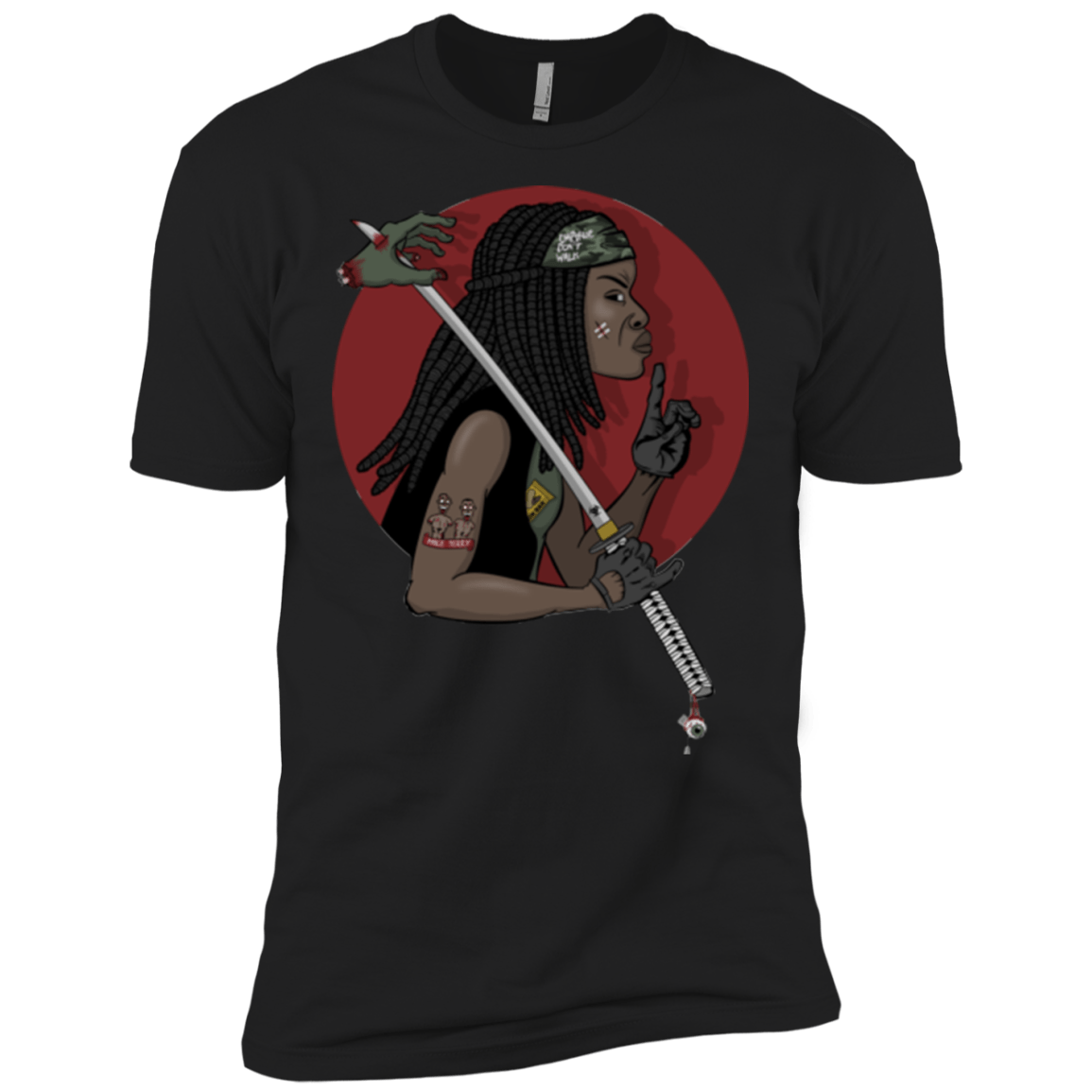 T-Shirts Black / X-Small On A Michonne Men's Premium T-Shirt