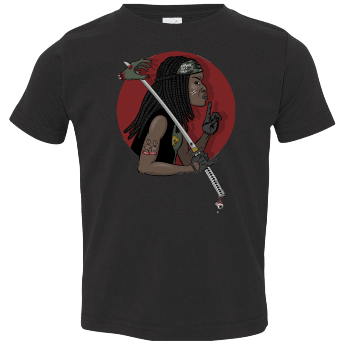 T-Shirts Black / 2T On A Michonne Toddler Premium T-Shirt