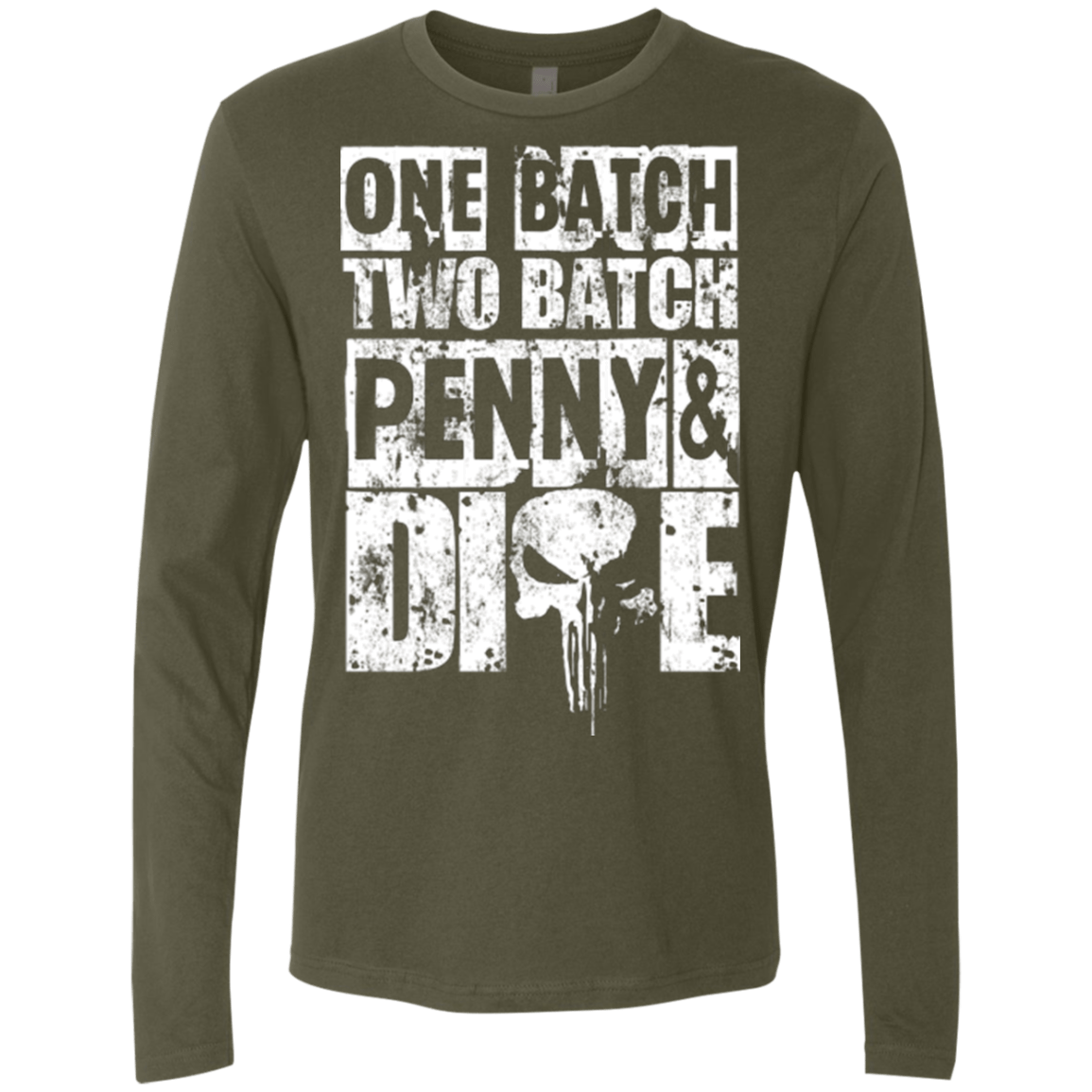 T-Shirts Military Green / Small One Batch Two Batch Men's Premium Long Sleeve