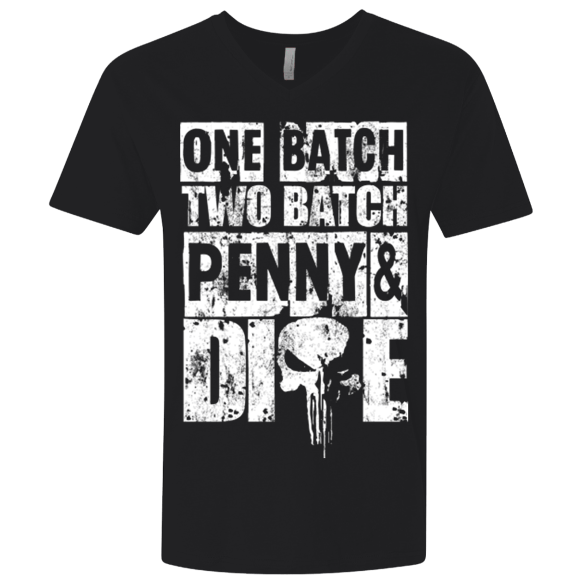 T-Shirts Black / X-Small One Batch Two Batch Men's Premium V-Neck